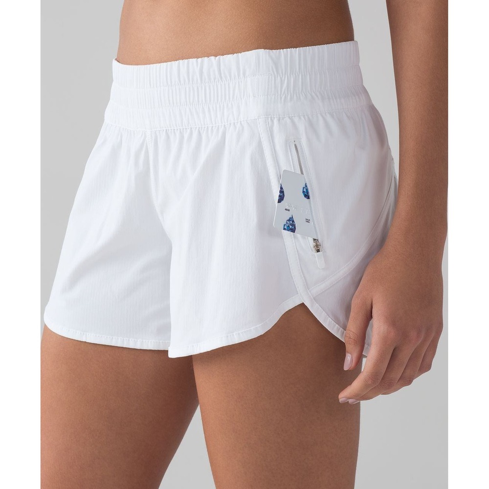 Lululemon Athletica Tracker Running Short 4" White (First Release) Size 12